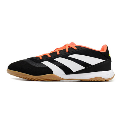 Chuteira Futsal Adidas Predator 24 Elite IC Preta, Laranja e Branca 