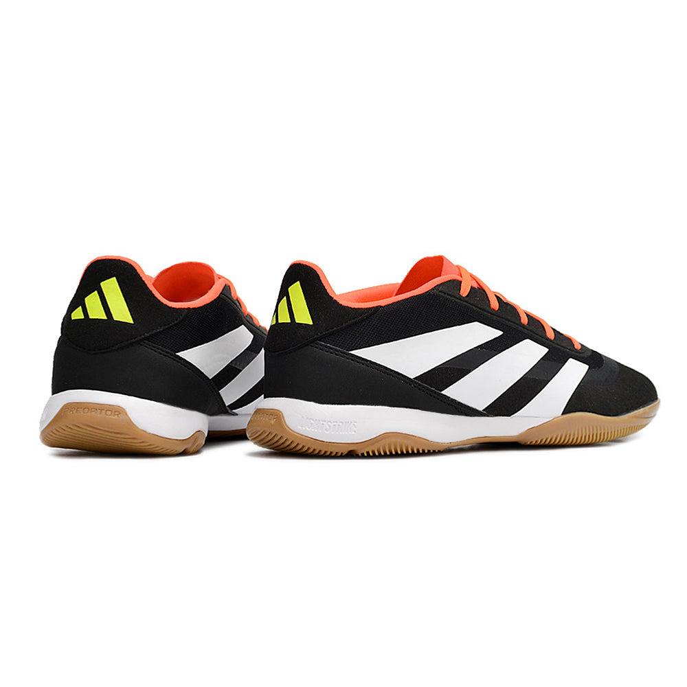 Chuteira Futsal Adidas Predator 24 Elite IC Preta, Laranja e Branca 