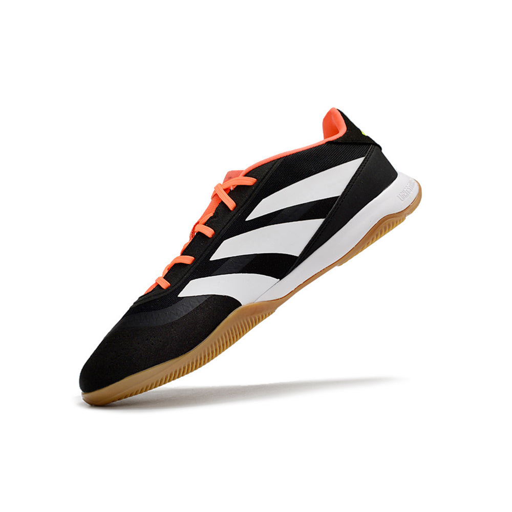 Chuteira Futsal Adidas Predator 24 Elite IC Preta, Laranja e Branca 