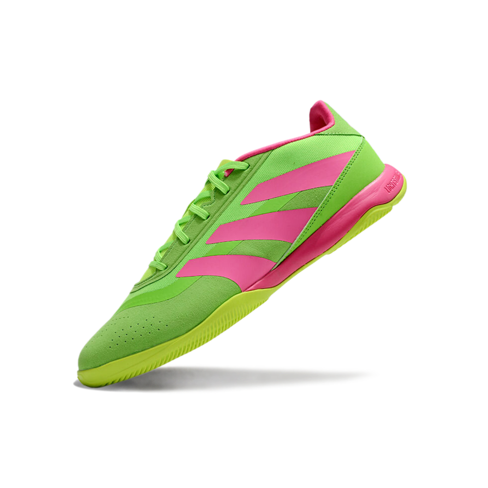 Chuteira Futsal Adidas Predator 24 Elite IC Verde e Rosa