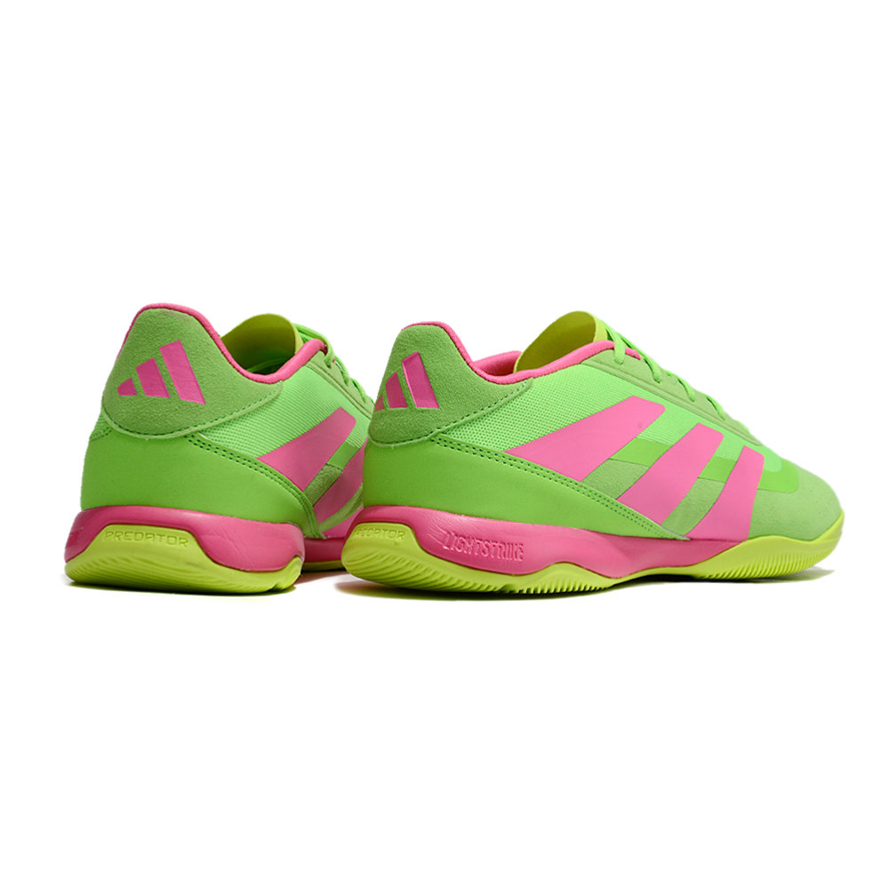 Chuteira Futsal Adidas Predator 24 Elite IC Verde e Rosa