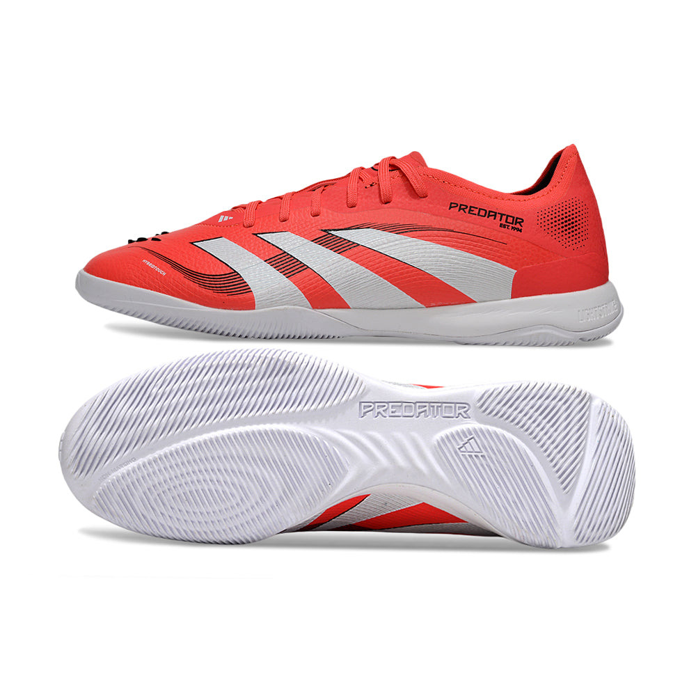 Chuteira Futsal Adidas Predator 24 Elite IC Vermelha e Branca 