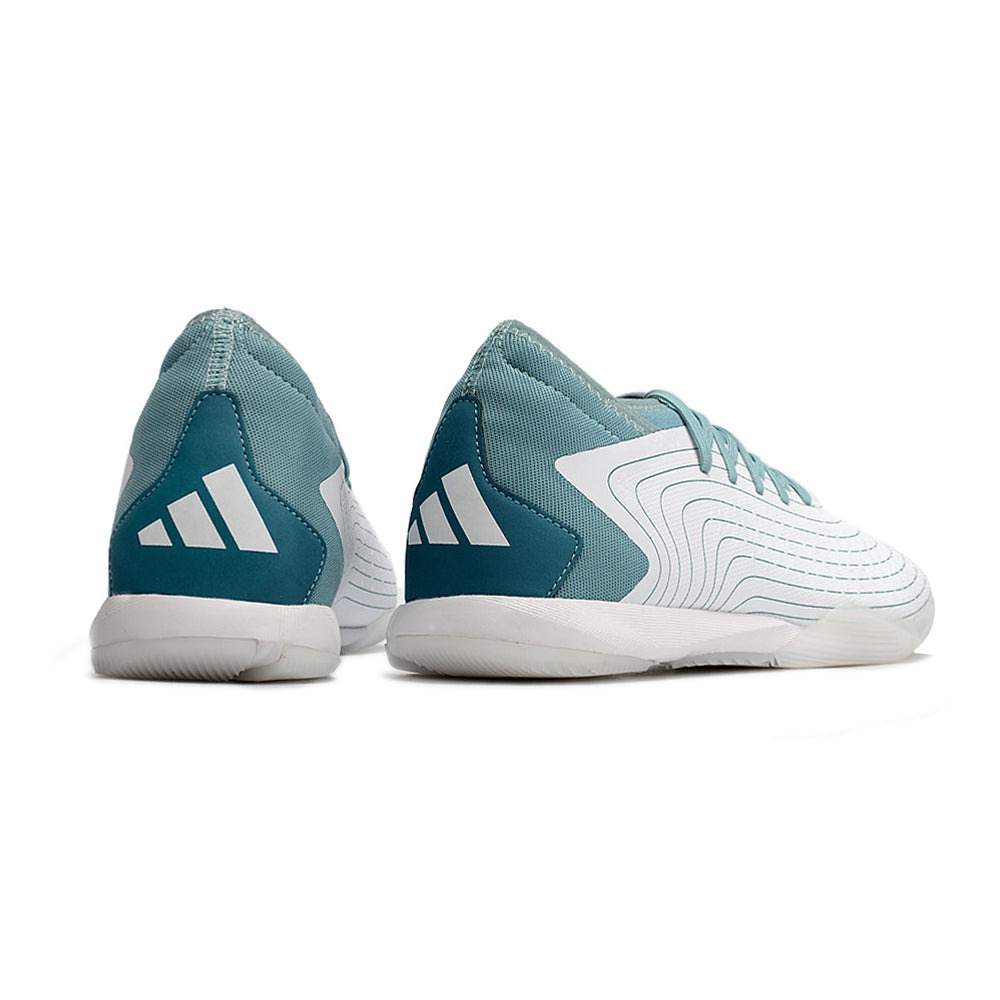 Chuteira Futsal Adidas Predator Accuracy.1 IC Branca e Azul 