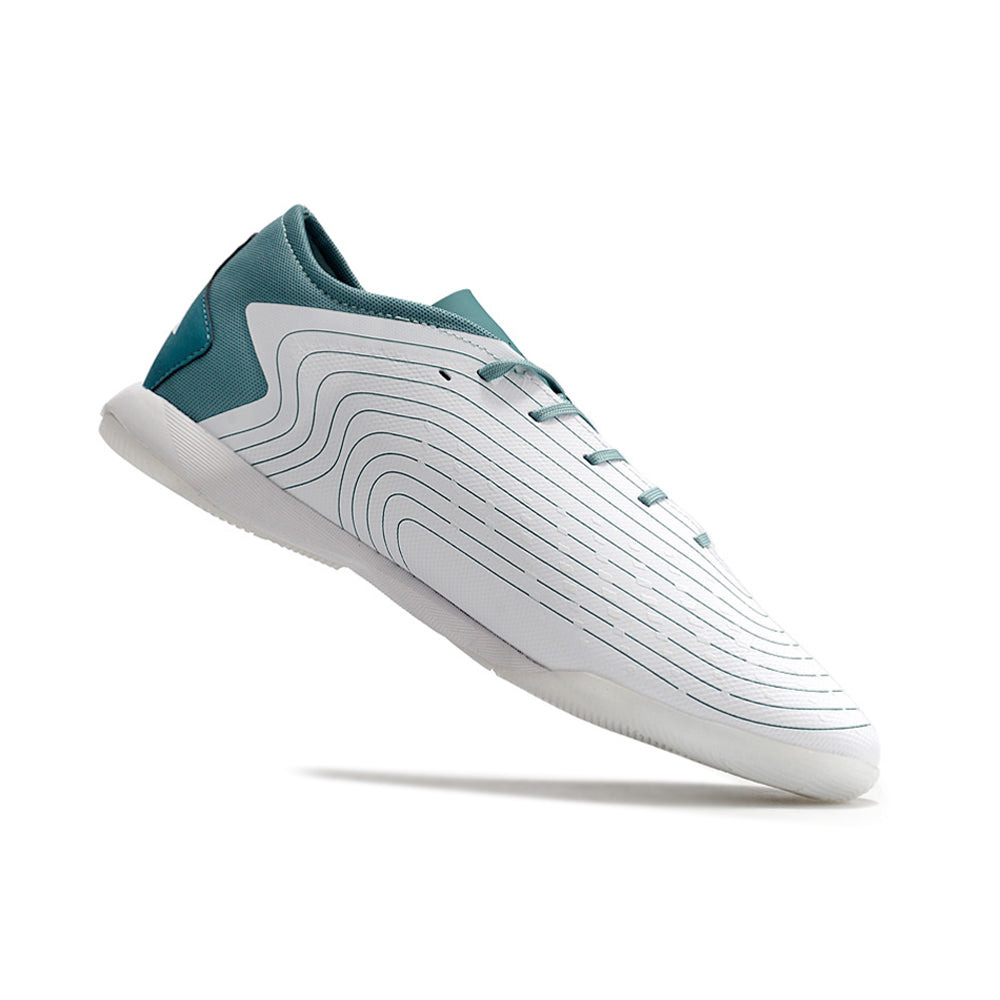 Chuteira Futsal Adidas Predator Accuracy.1 IC Low Branca e Azul 