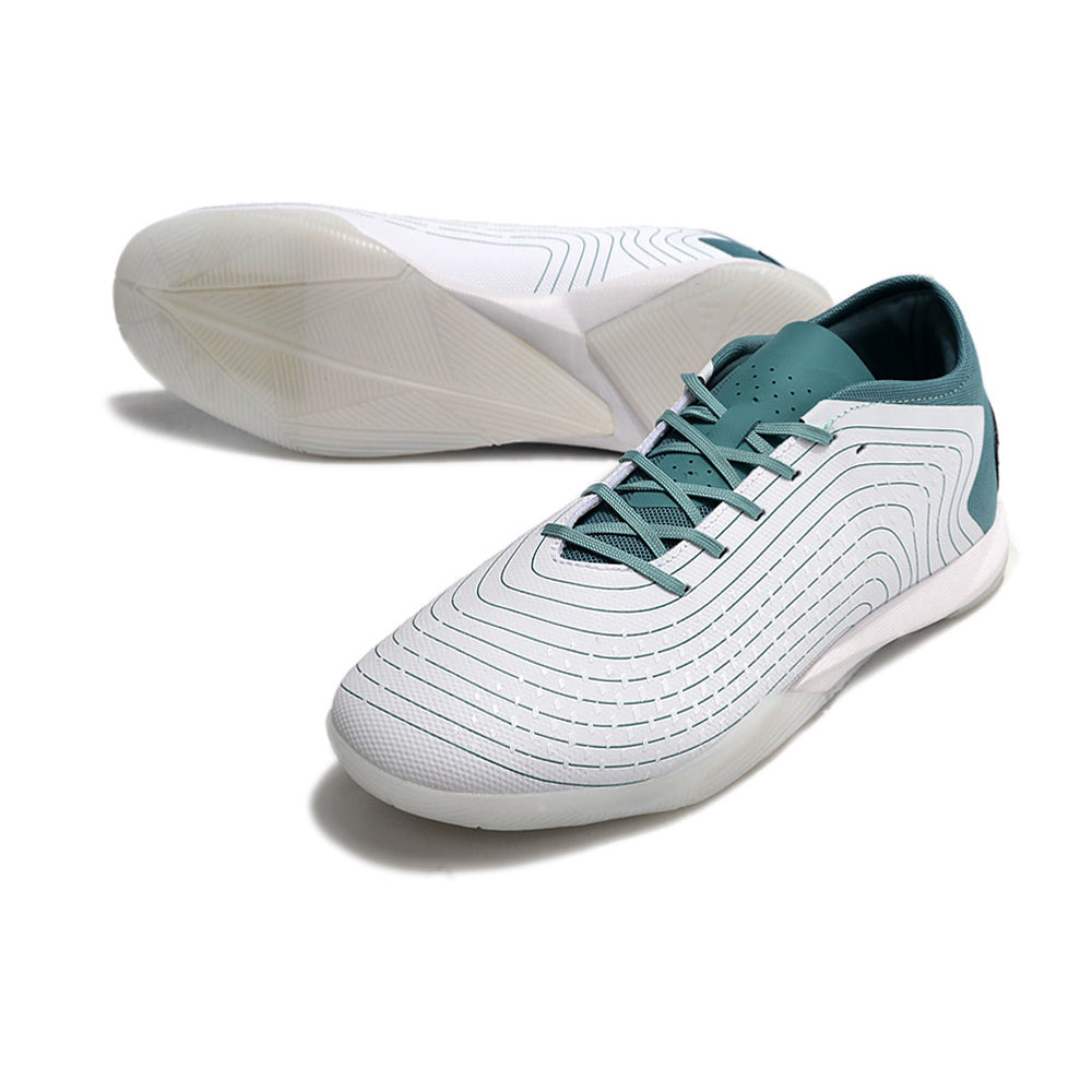 Chuteira Futsal Adidas Predator Accuracy.1 IC Low Branca e Azul 
