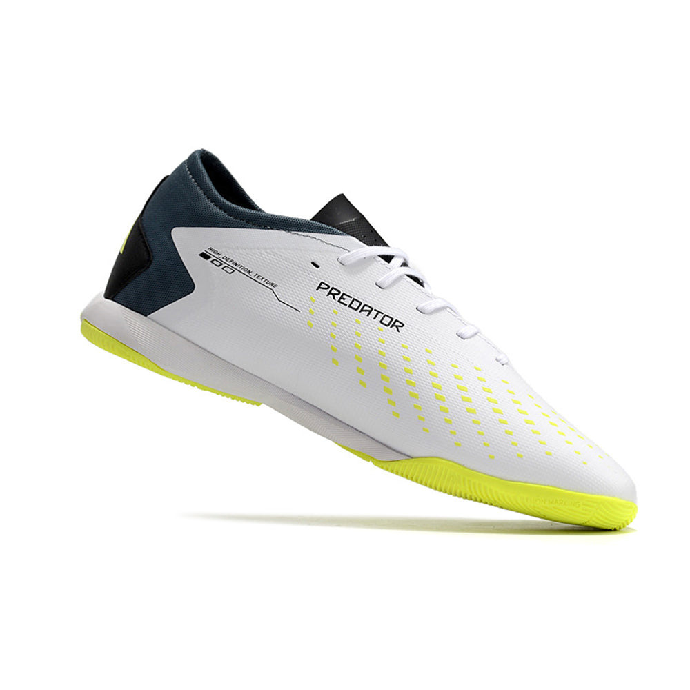 Chuteira Futsal Adidas Predator Accuracy.1 IC Low Branca e Verde 