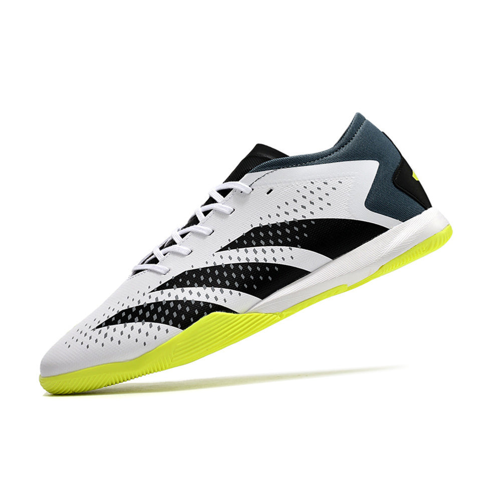Chuteira Futsal Adidas Predator Accuracy.1 IC Low Branca e Verde 