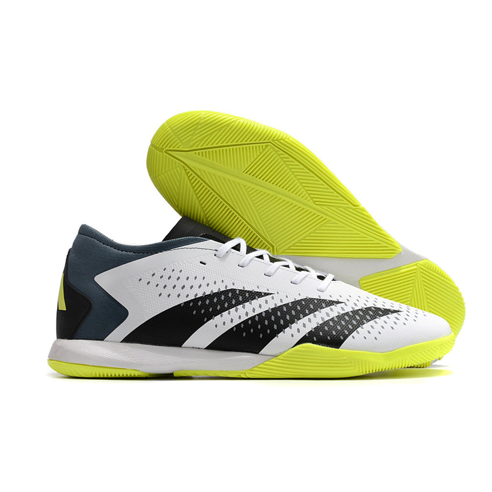 Chuteira Futsal Adidas Predator Accuracy.1 IC Low Branca e Verde 