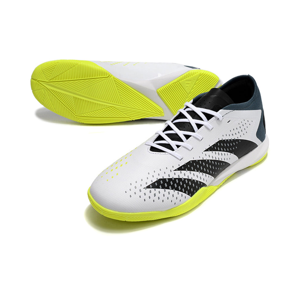 Chuteira Futsal Adidas Predator Accuracy.1 IC Low Branca e Verde 