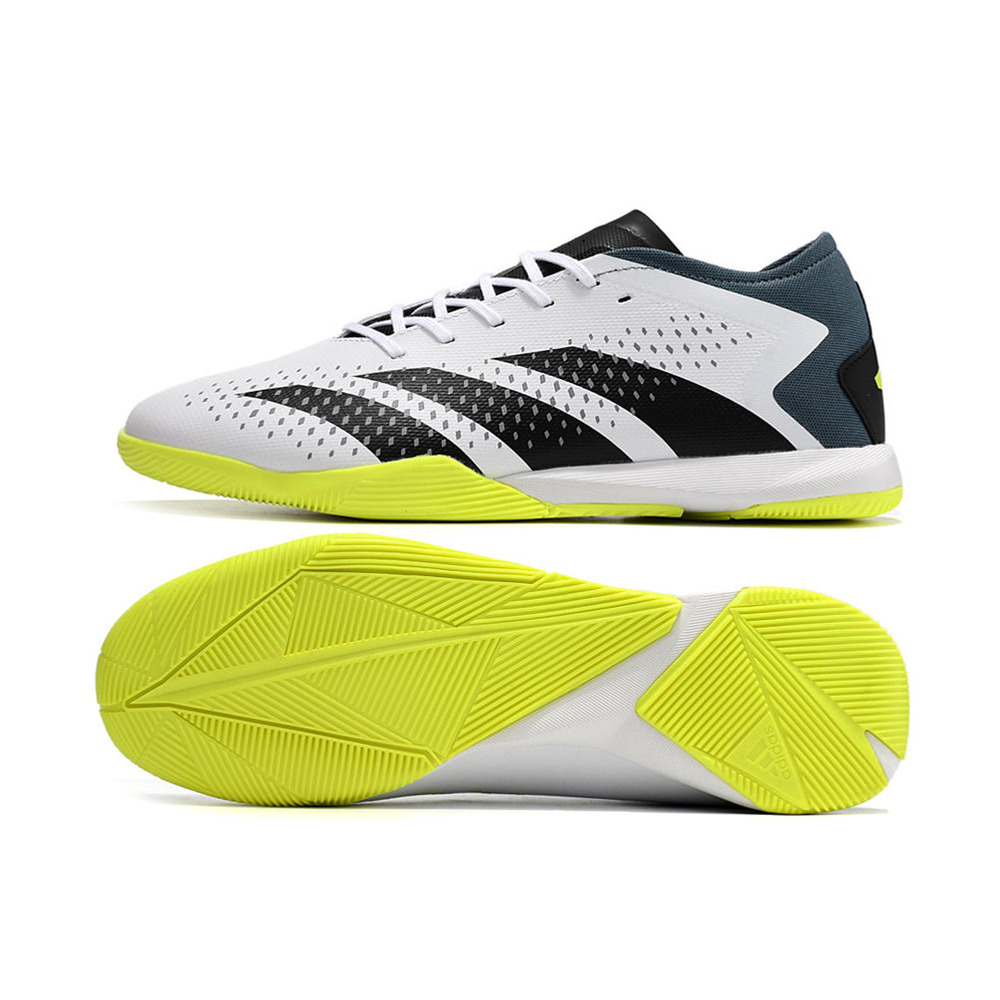 Chuteira Futsal Adidas Predator Accuracy.1 IC Low Branca e Verde 