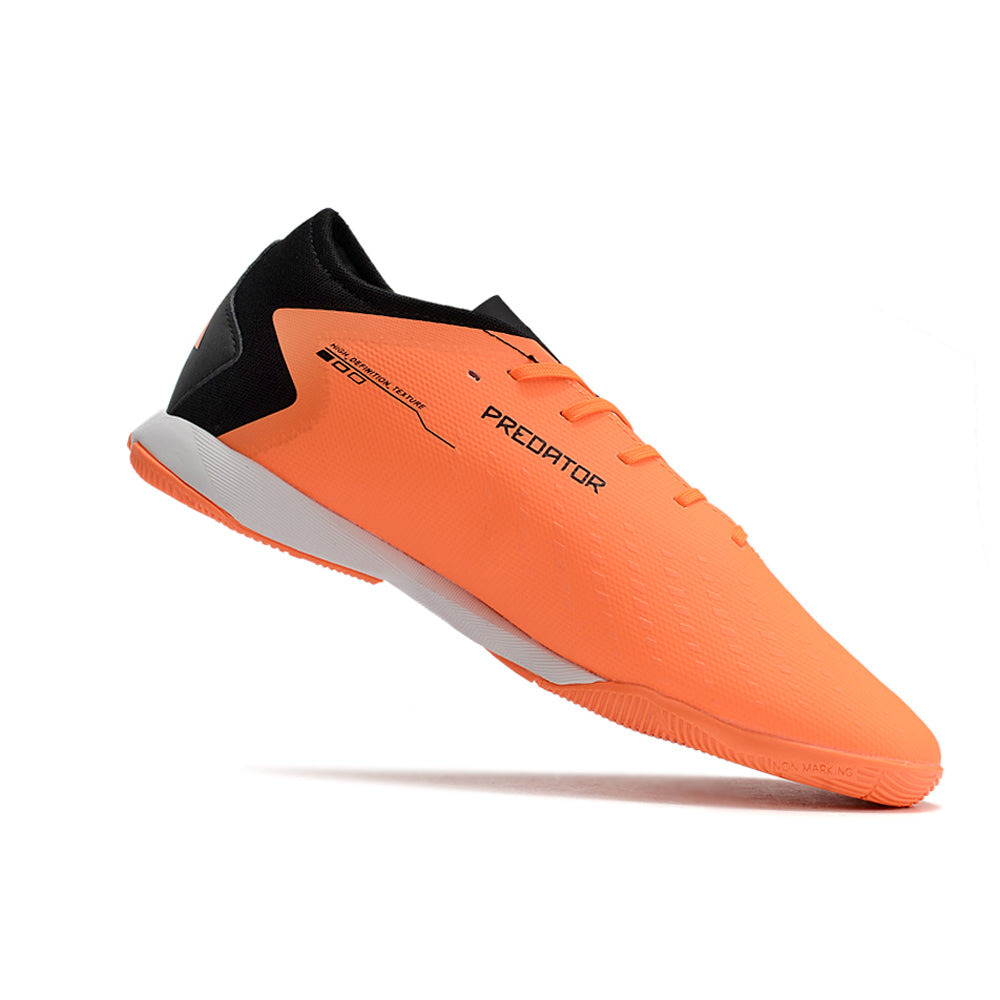 Chuteira Futsal Adidas Predator Accuracy.1 IC Low Laranja e Preta 