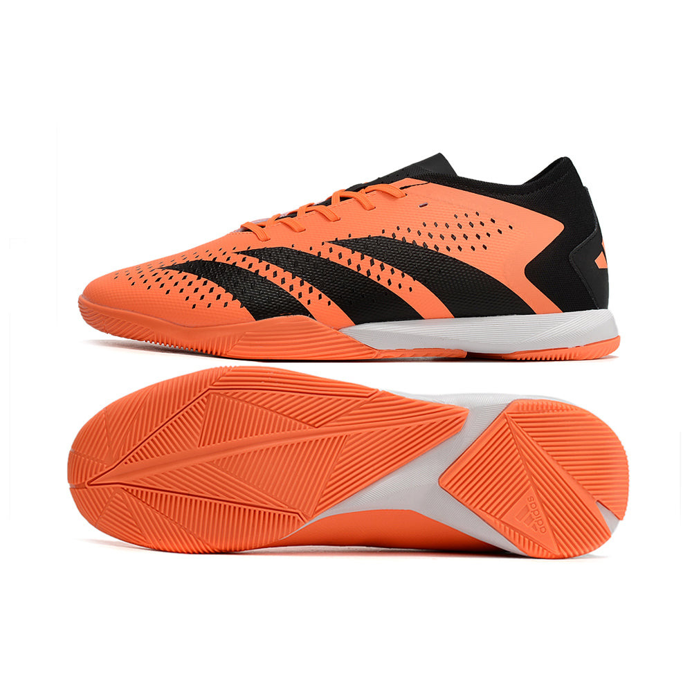 Chuteira Futsal Adidas Predator Accuracy.1 IC Low Laranja e Preta 