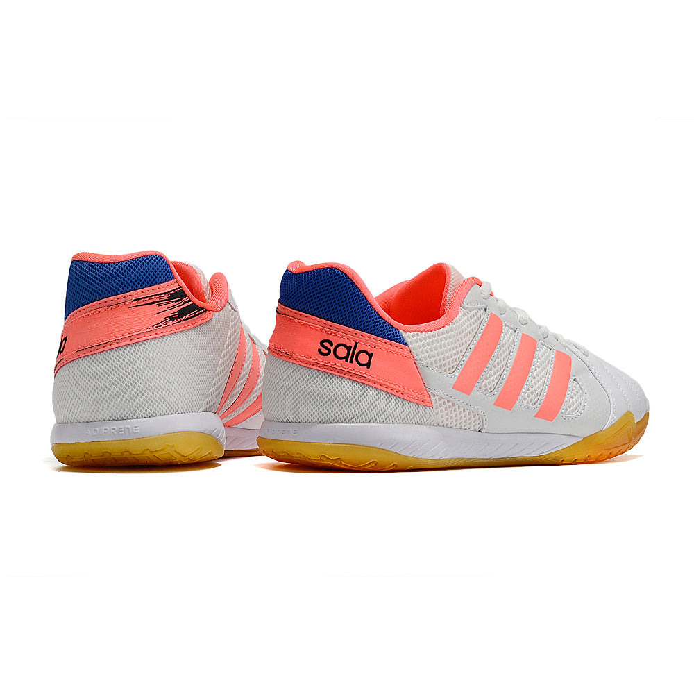 Chuteira Futsal Adidas Top Sala IC Branca e Rosa