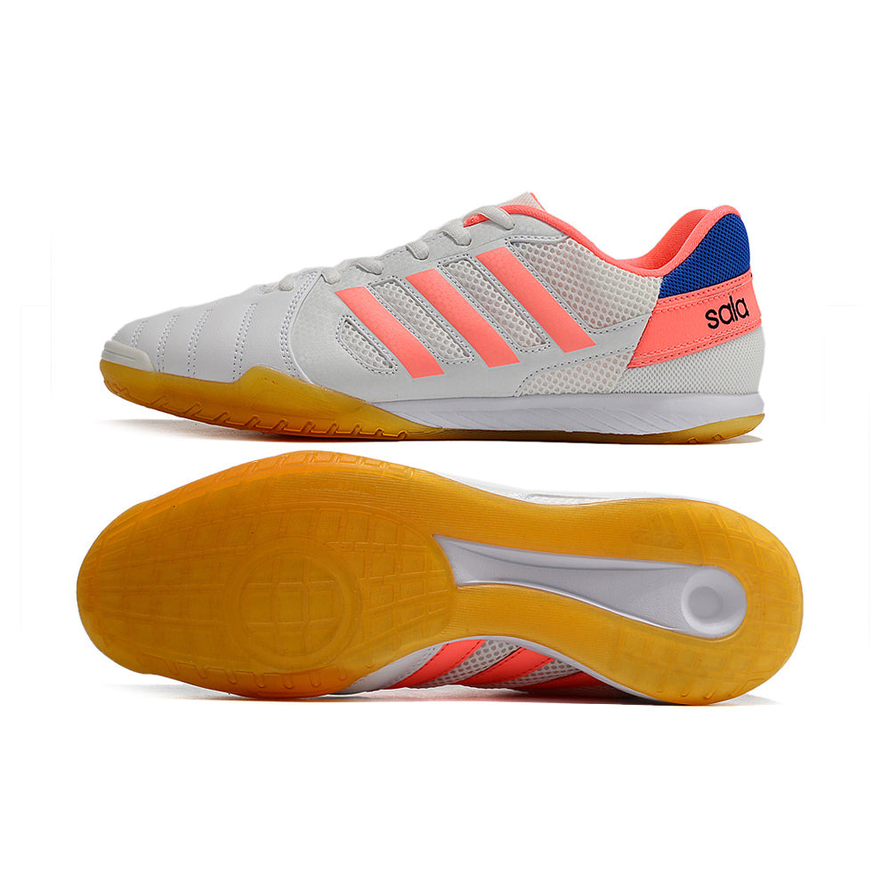 Chuteira Futsal Adidas Top Sala IC Branca e Rosa