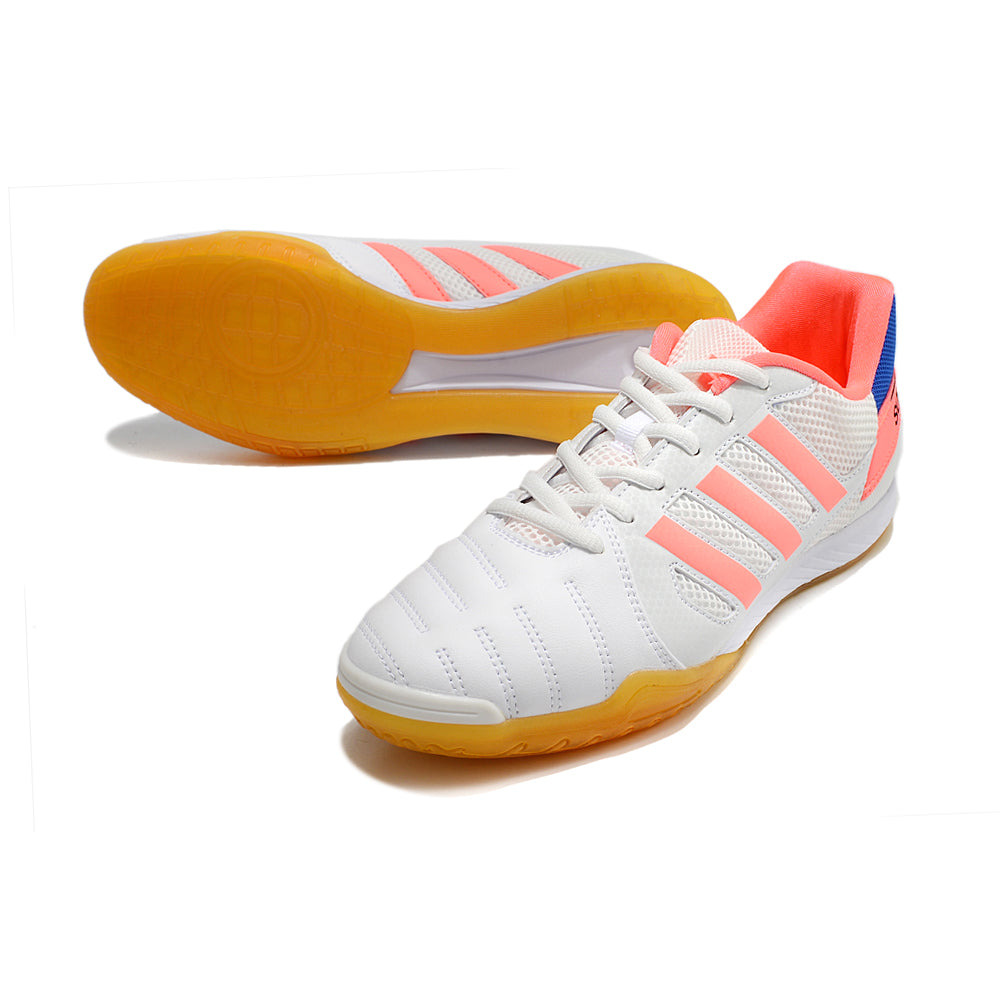 Chuteira Futsal Adidas Top Sala IC Branca e Rosa