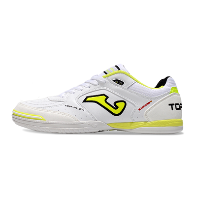 Chuteira Futsal Joma Top Flex Rebound IC Branca e Amarelo