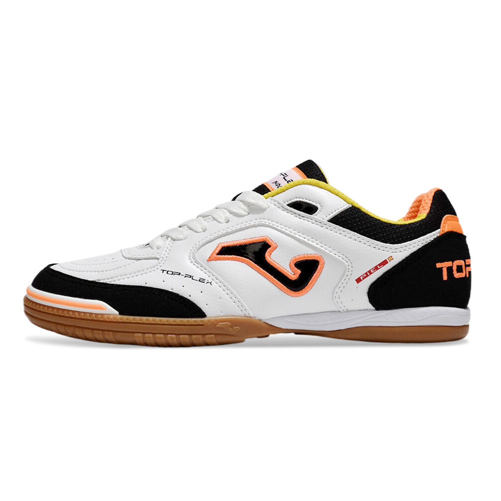 Chuteira Futsal Joma Top Flex Rebound IC Branca e Preta