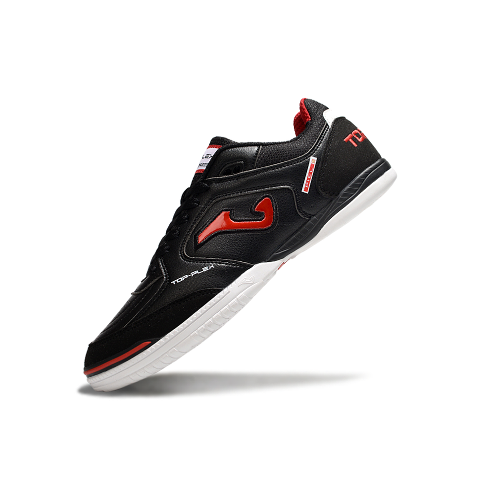Chuteira Futsal Joma Top Flex Rebound IC Preto e Vermelho