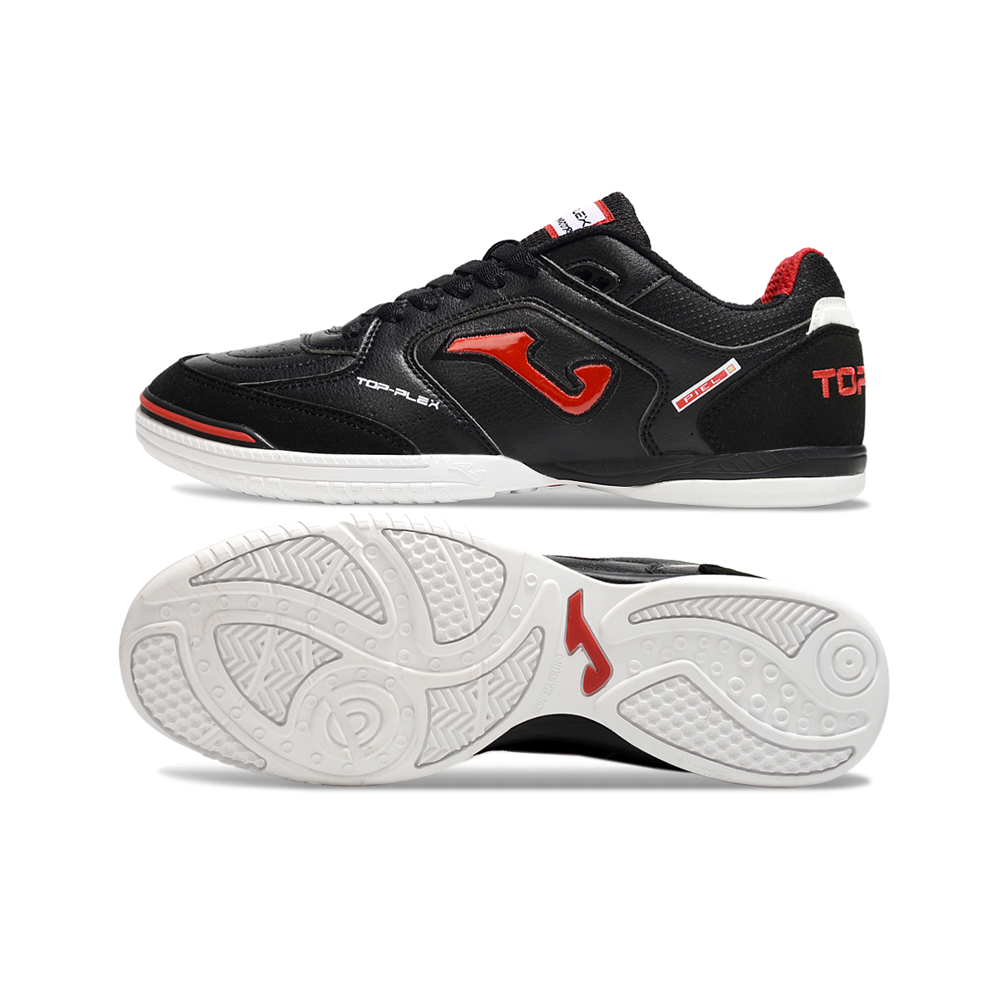 Chuteira Futsal Joma Top Flex Rebound IC Preto e Vermelho