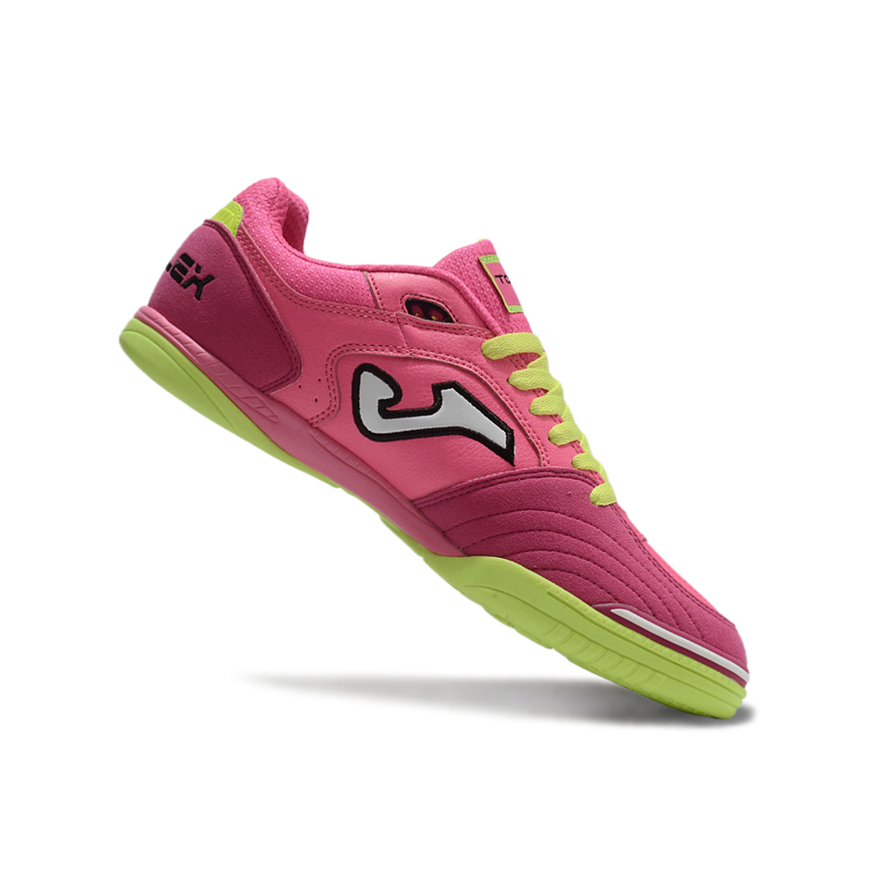 Chuteira Futsal Joma Top Flex Rebound IC Rosa e Verde