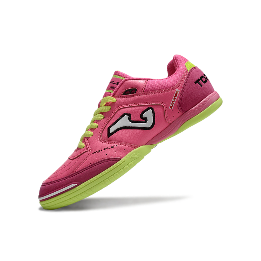 Chuteira Futsal Joma Top Flex Rebound IC Rosa e Verde