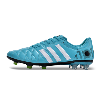 Chuteira Campo Adidas AdiPure 11 Pro FG Azul e Branca