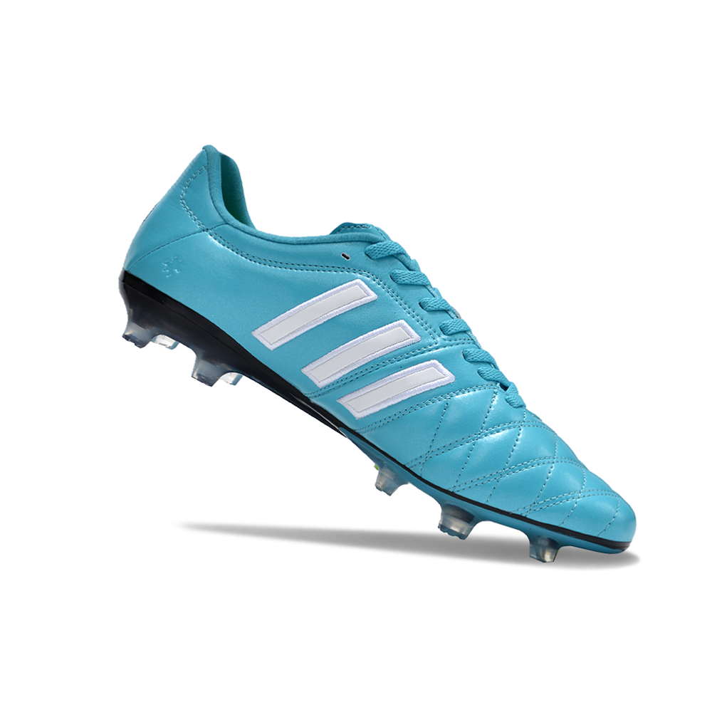 Chuteira Campo Adidas AdiPure 11 Pro FG Azul e Branca