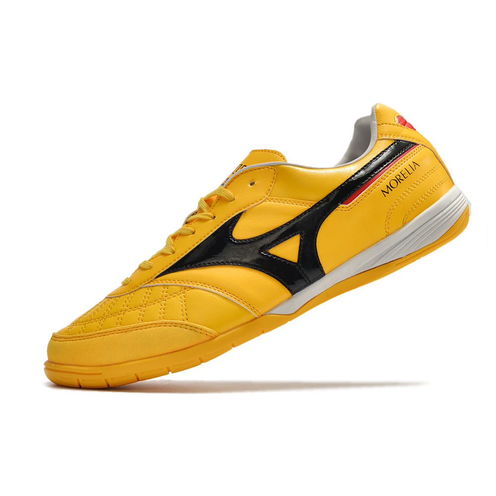 Chuteira Futsal Mizuno Morelia Sala IC Amarela e Preta