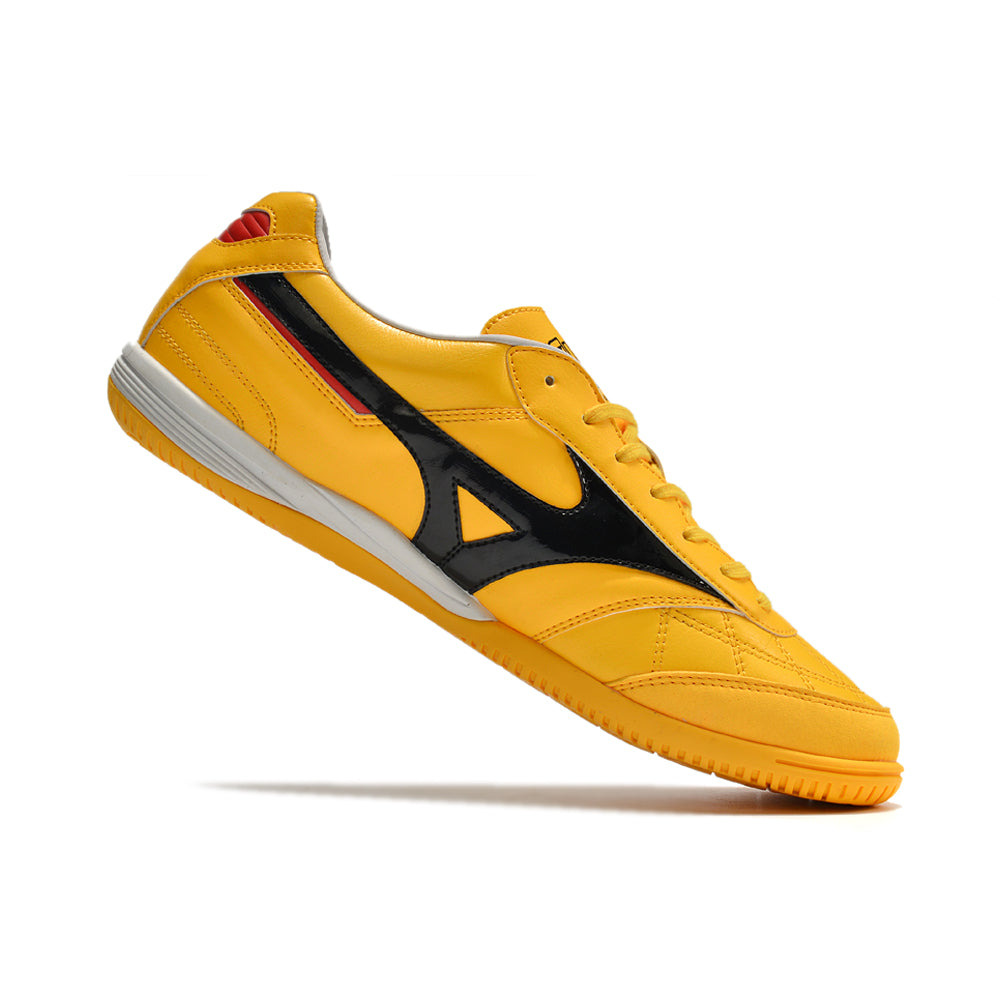 Chuteira Futsal Mizuno Morelia Sala IC Amarela e Preta