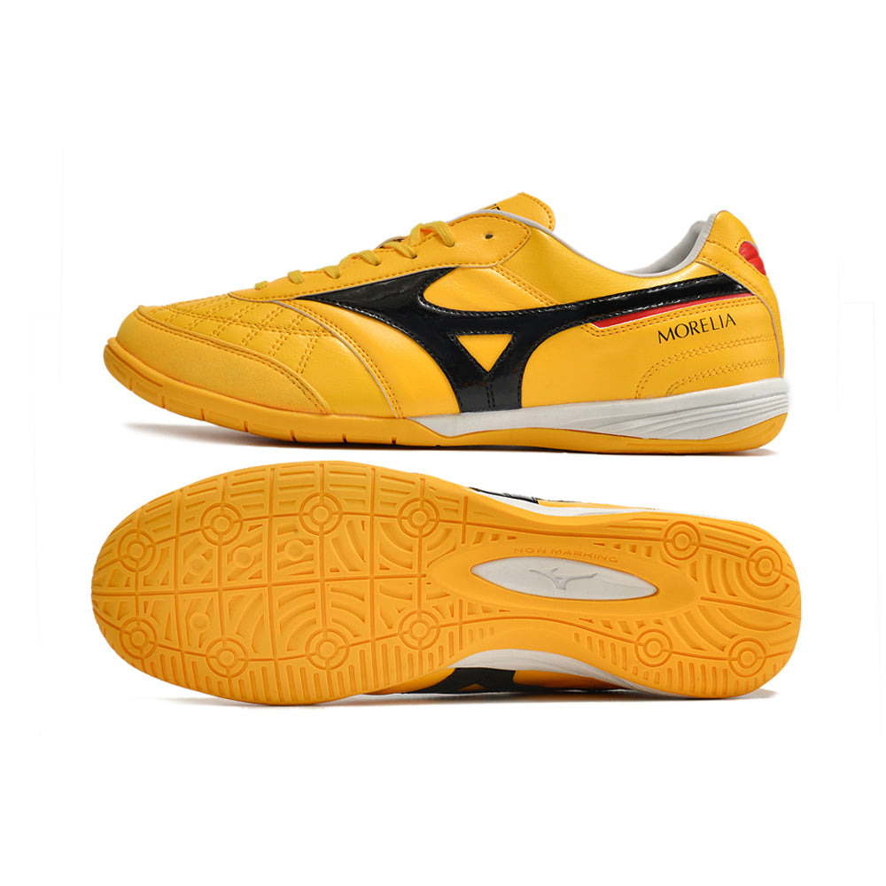 Chuteira Futsal Mizuno Morelia Sala IC Amarela e Preta