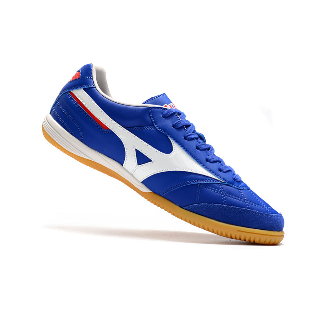 Chuteira Futsal Mizuno Morelia Sala IC Azul e Branca