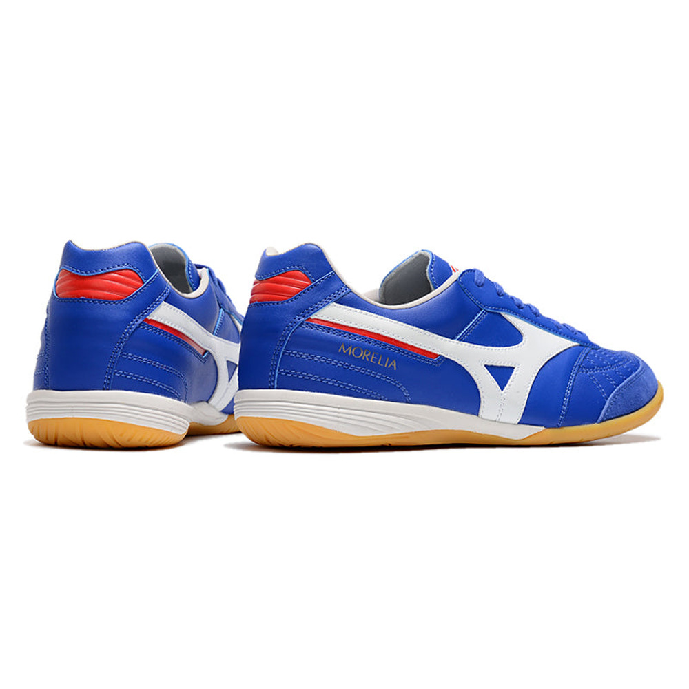 Chuteira Futsal Mizuno Morelia Sala IC Azul e Branca