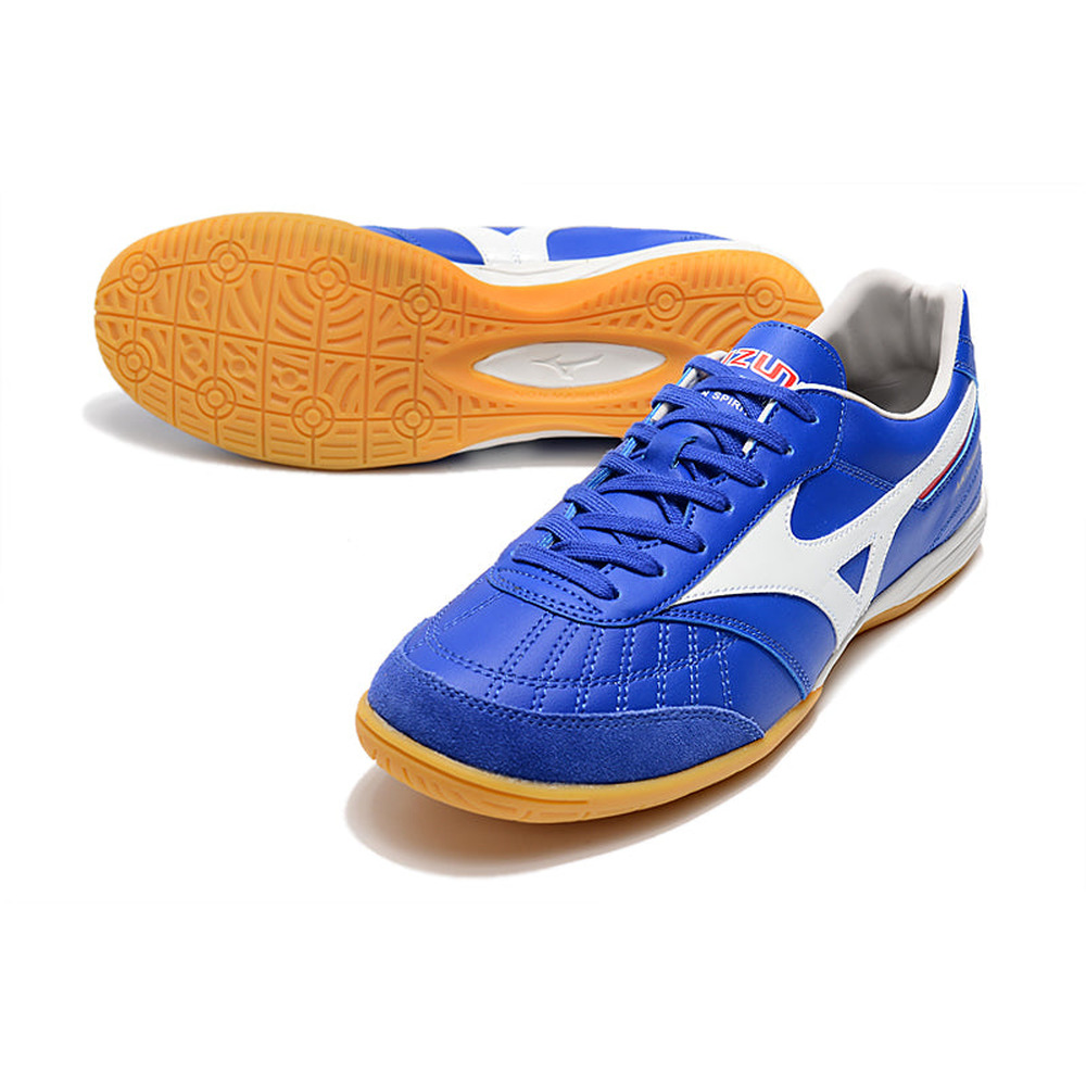 Chuteira Futsal Mizuno Morelia Sala IC Azul e Branca