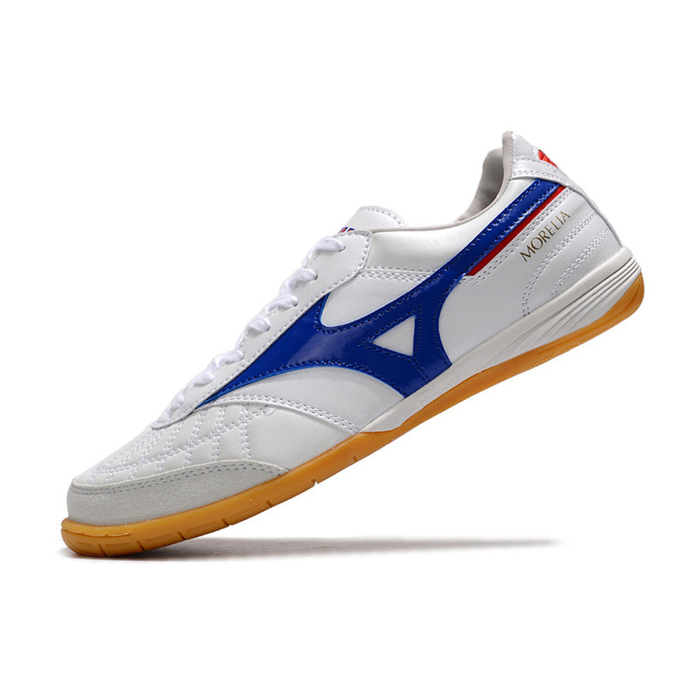 Chuteira Futsal Mizuno Morelia Sala IC Branca e Azul