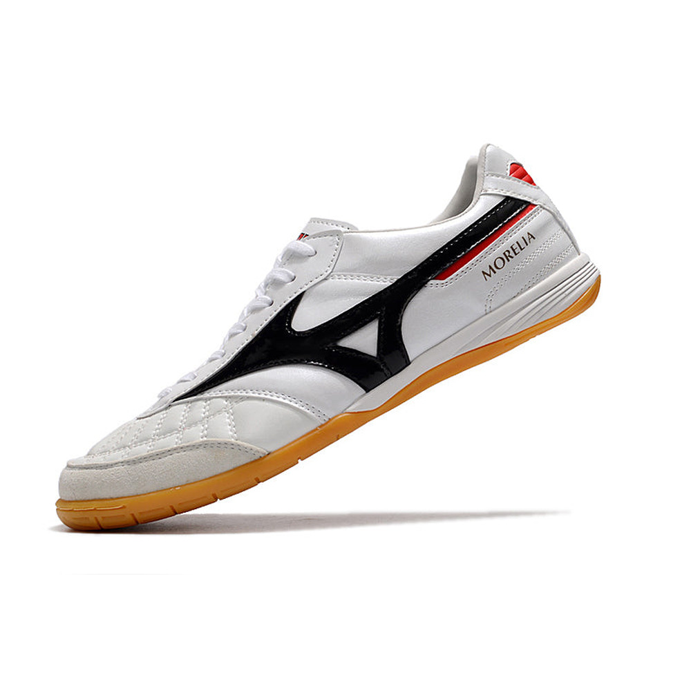 Chuteira Futsal Mizuno Morelia Sala IC Branca e Preta