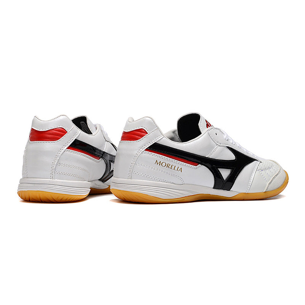 Chuteira Futsal Mizuno Morelia Sala IC Branca e Preta