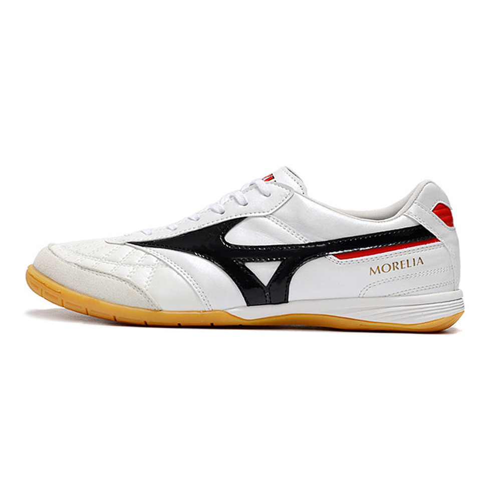 Chuteira Futsal Mizuno Morelia Sala IC Branca e Preta