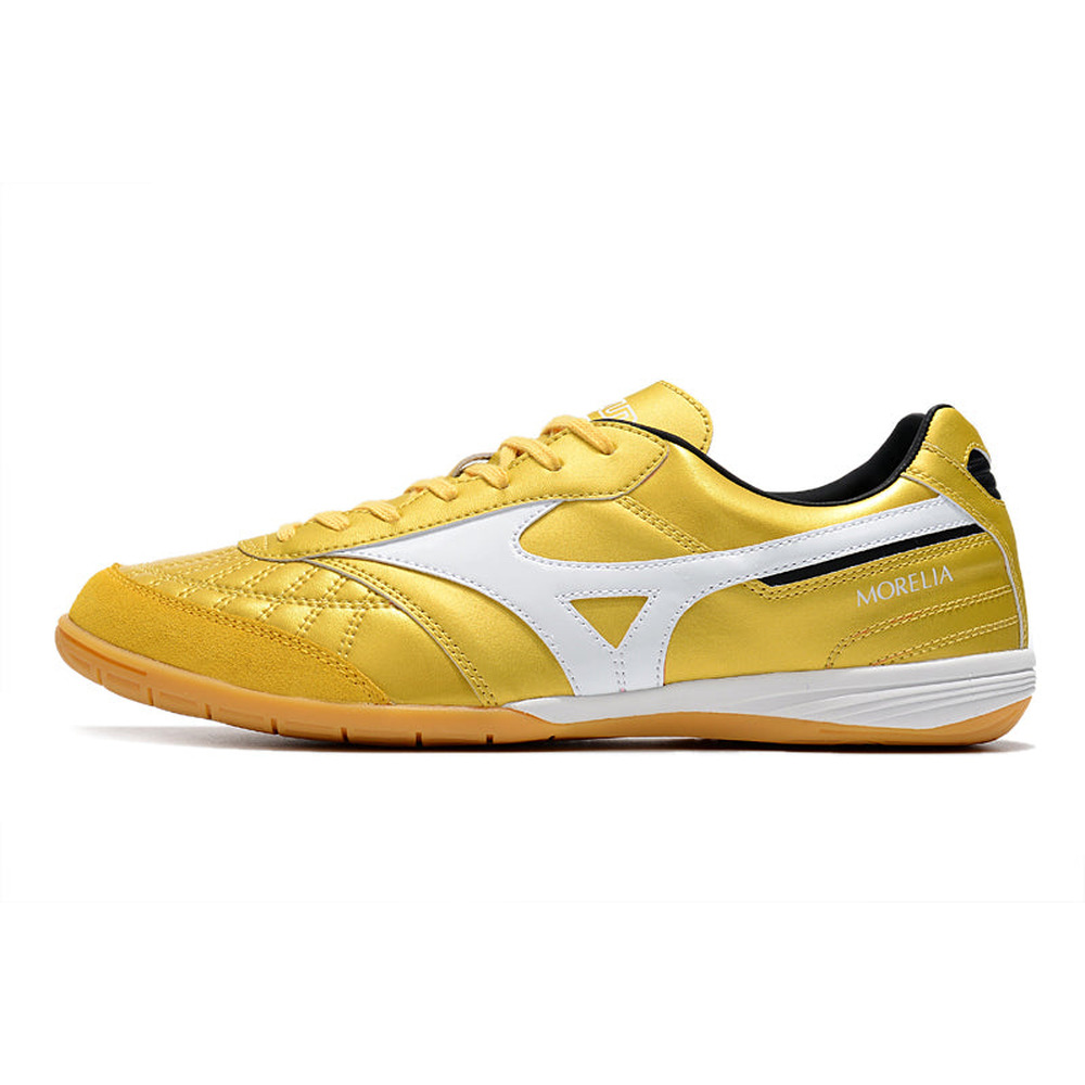 Chuteira Futsal Mizuno Morelia Sala IC Dourada