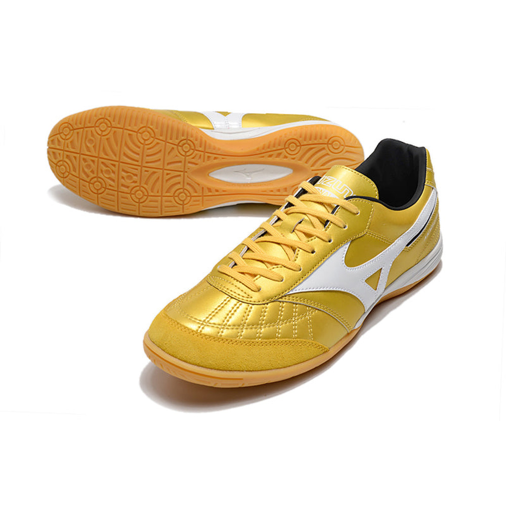 Chuteira Futsal Mizuno Morelia Sala IC Dourada