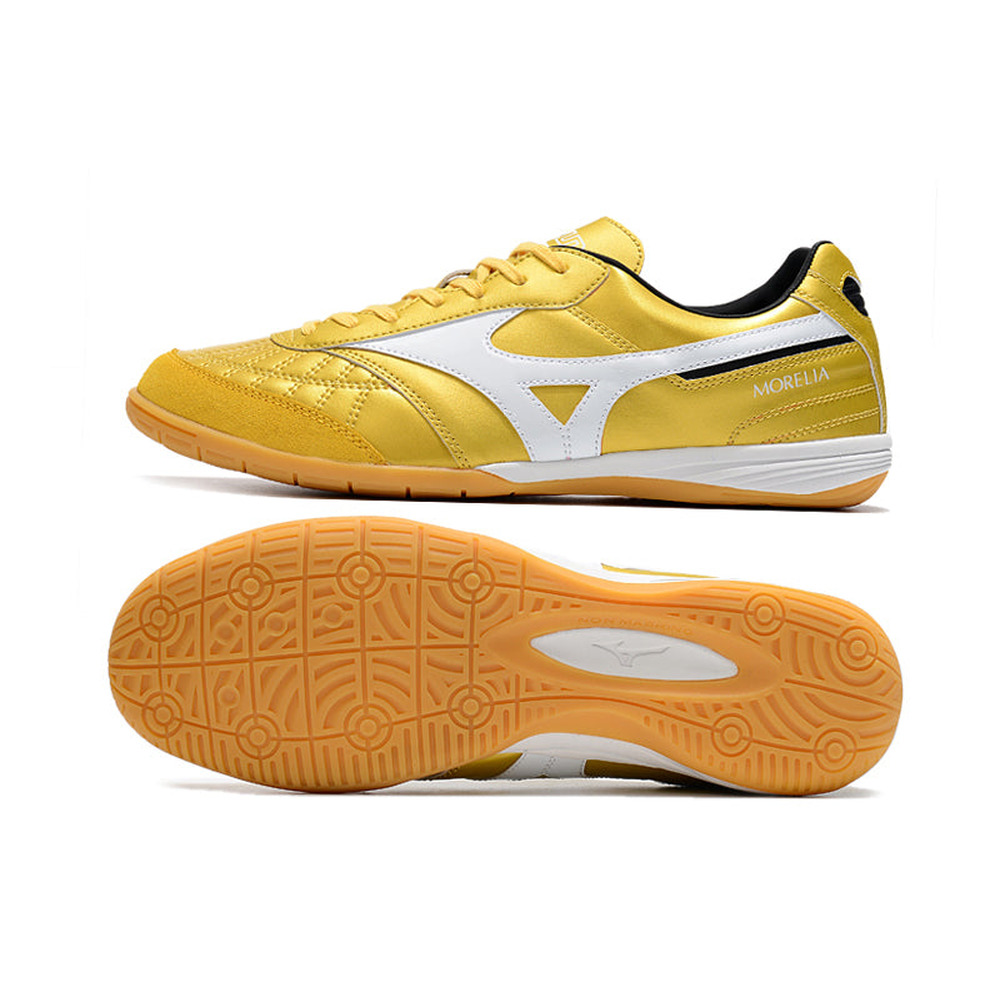Chuteira Futsal Mizuno Morelia Sala IC Dourada