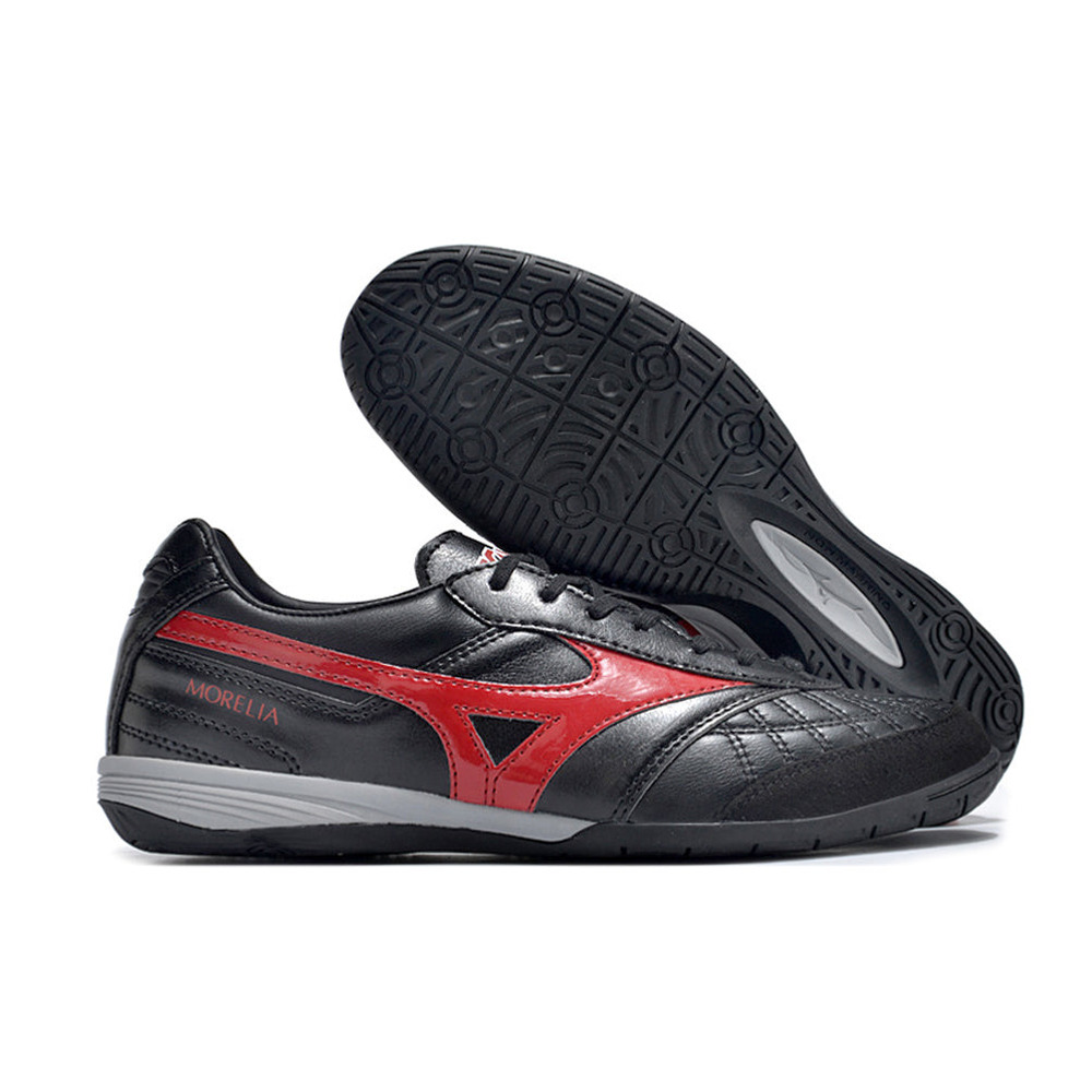 Chuteira Futsal Mizuno Morelia Sala IC Preta e Vermelha 