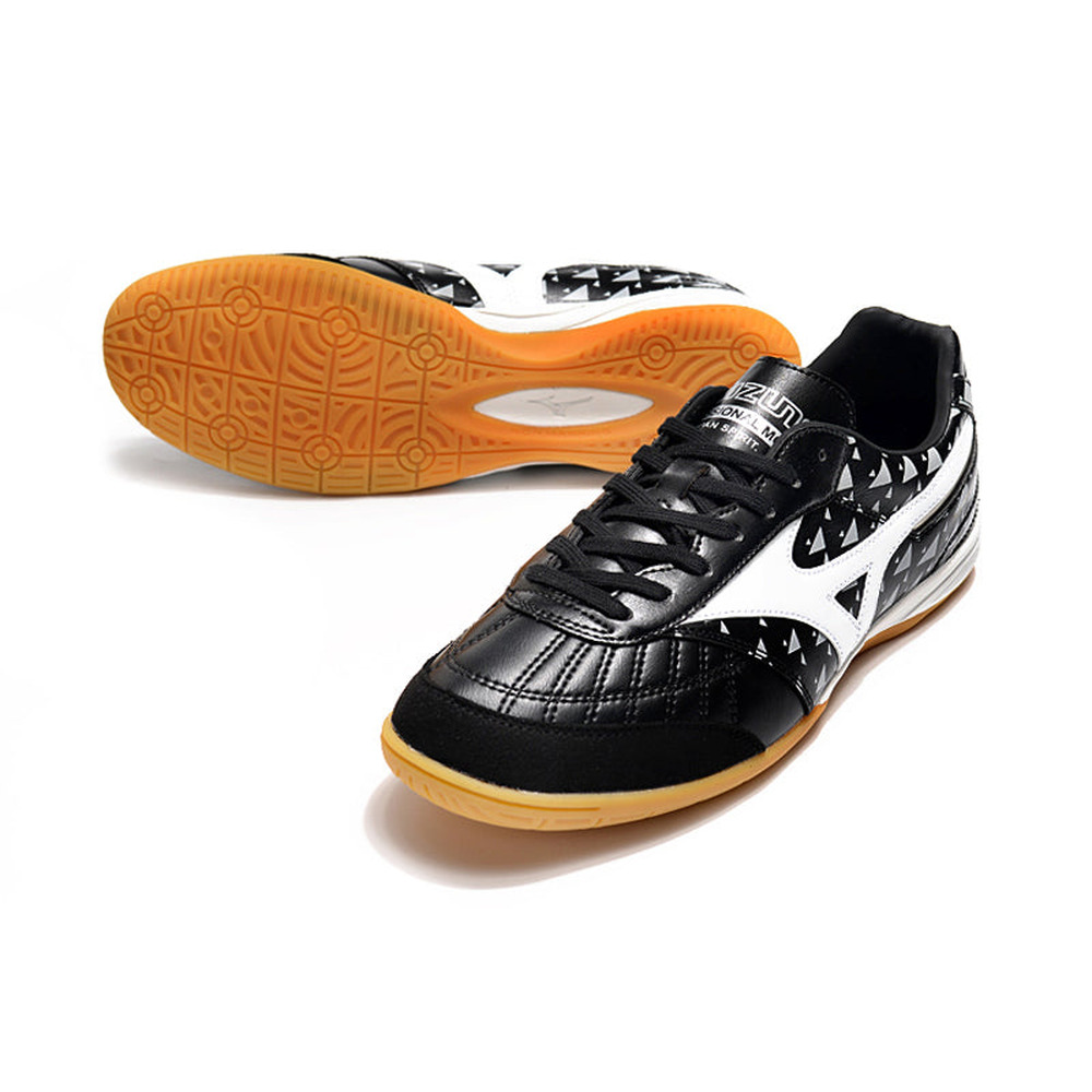 Chuteira Futsal Morelia Mizuno Sala IC Preta e Branca