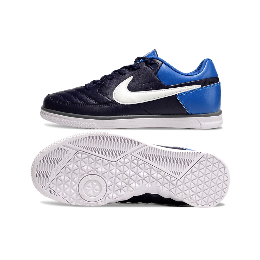 Chuteira Futsal Nike 5 StreetGato IC Azul e Branco