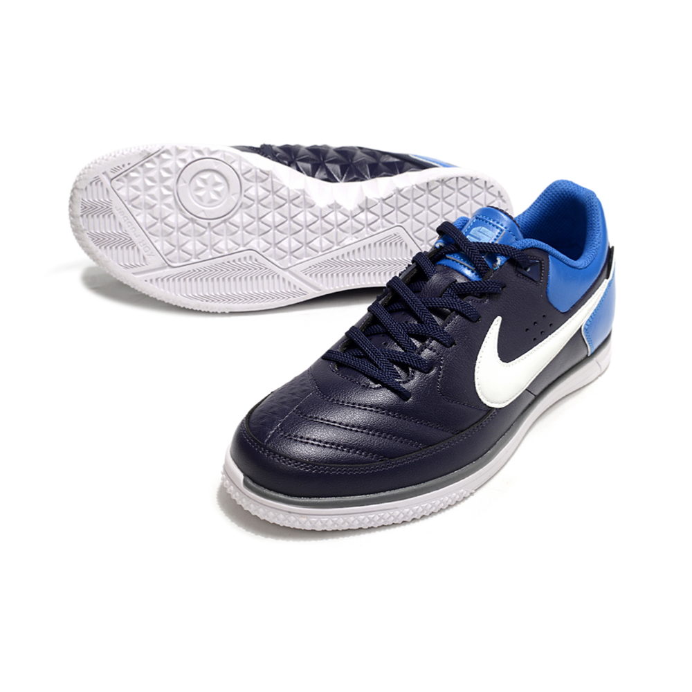 Chuteira Futsal Nike 5 StreetGato IC Azul e Branco