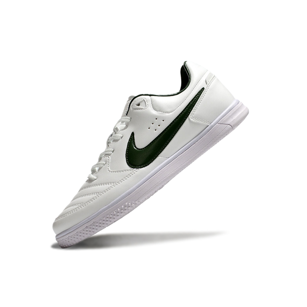 Chuteira FutsaL Nike 5 StreetGato IC Branca e Verde
