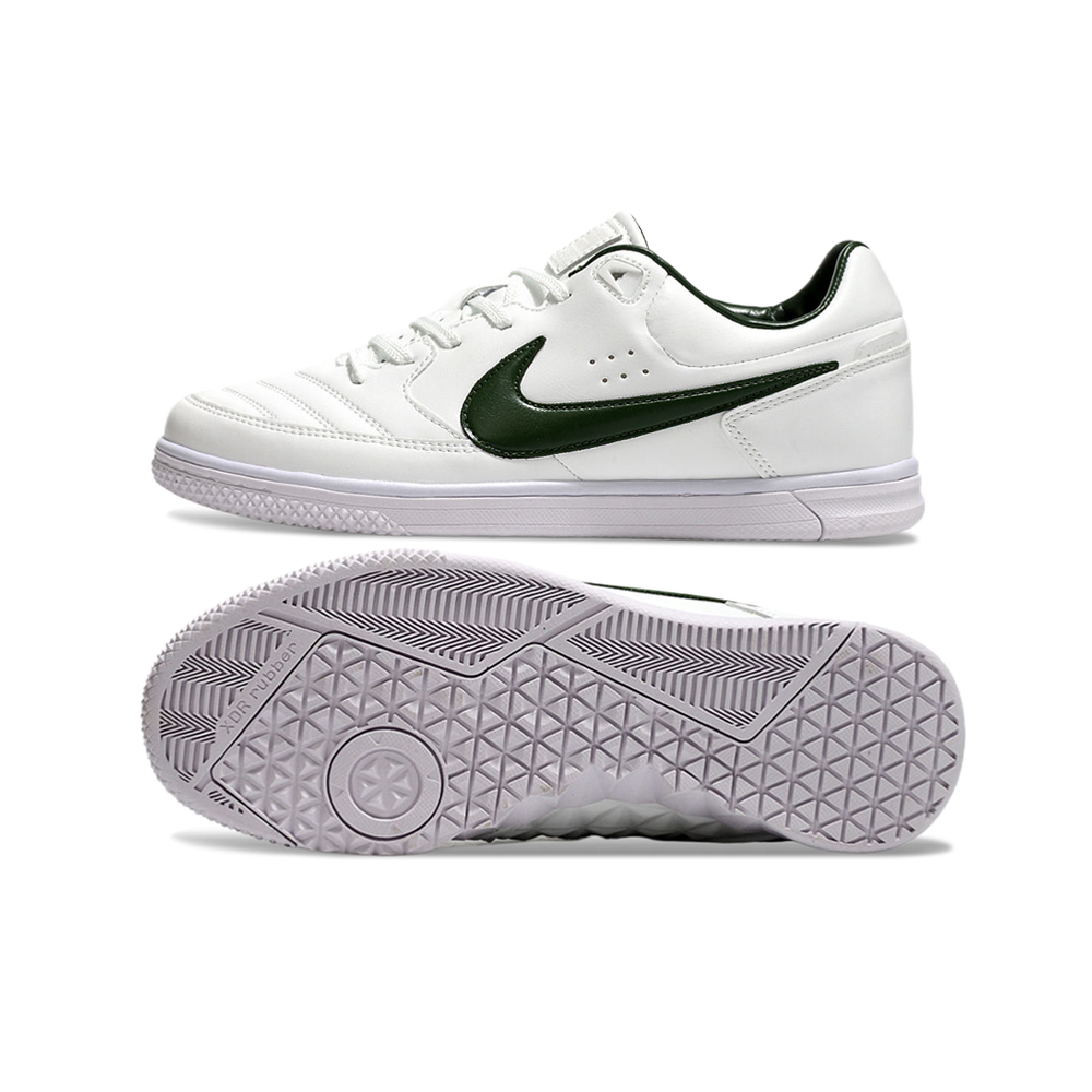 Chuteira FutsaL Nike 5 StreetGato IC Branca e Verde