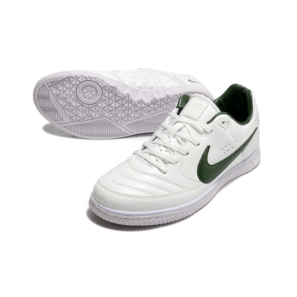 Chuteira FutsaL Nike 5 StreetGato IC Branca e Verde