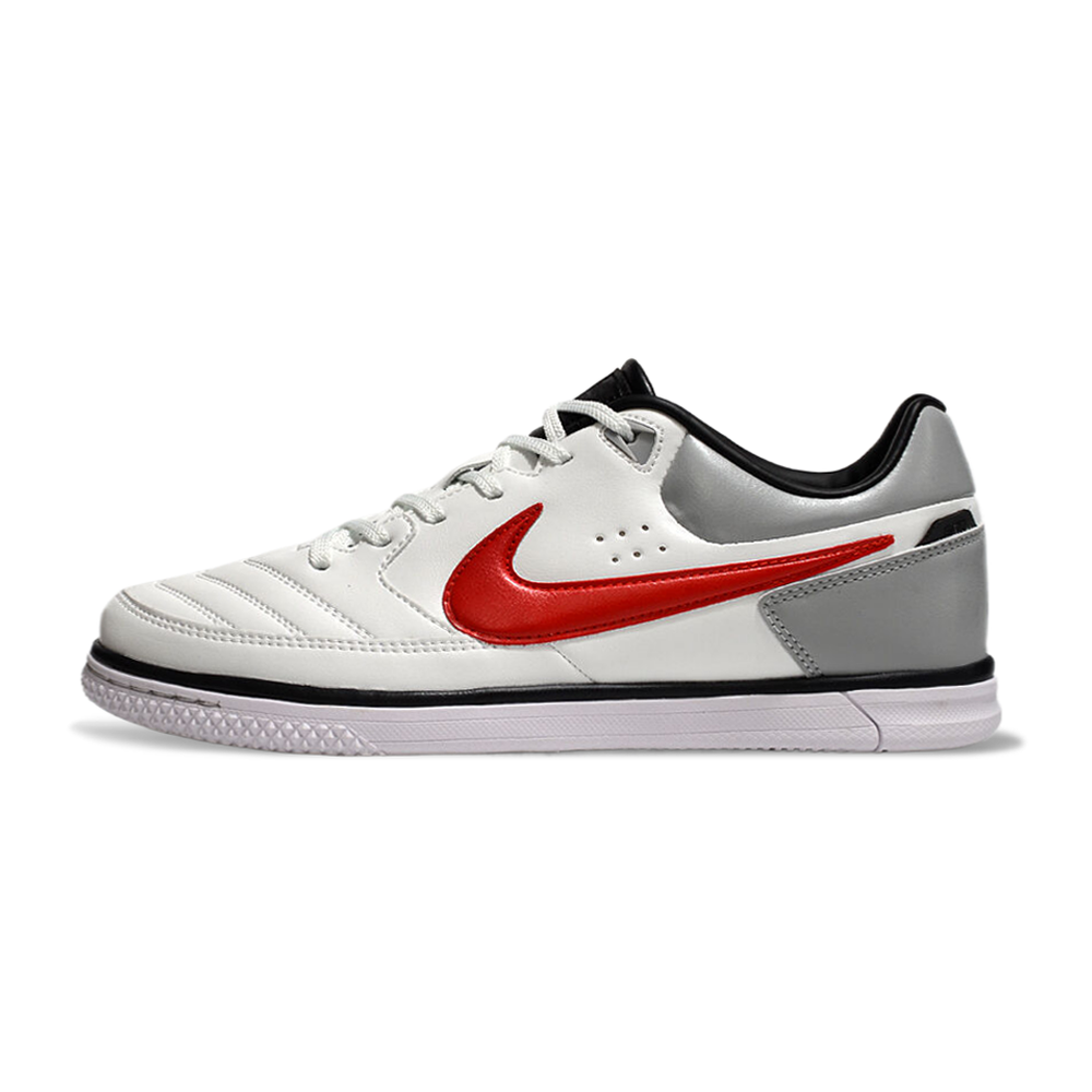 Chuteira Futsal Nike 5 StreetGato IC Branca e Vermelha