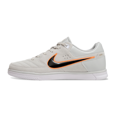 Chuteira Futsal Nike 5 StreetGato IC Branco, Preto e Laranja
