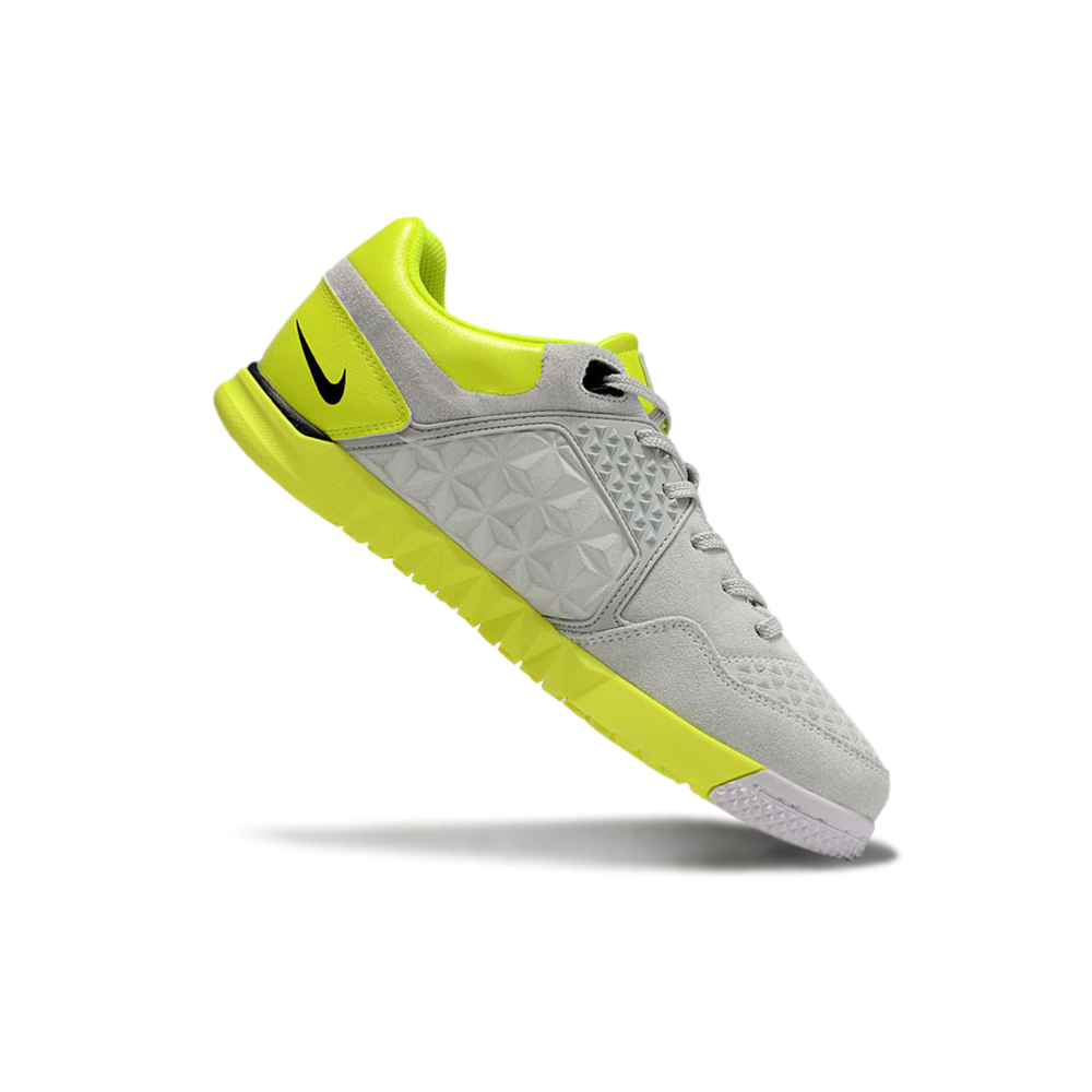 Chuteira Futsal Nike 5 StreetGato IC Cinza e Amarelo